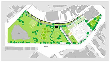 Lageplan Ernst-Sachs-Bad, Schweinfurt